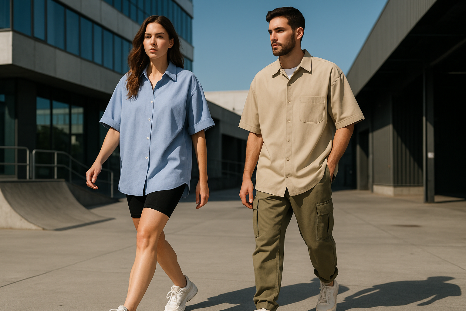 OVERSIZED HALF SLEEVE SHIRTS