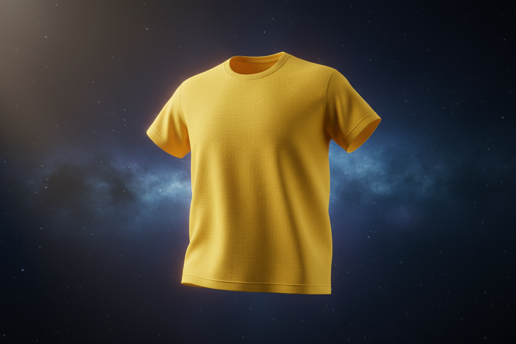 Classic crew neck tee : YELLOW