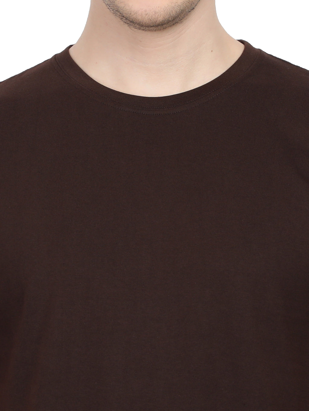 Classic crew neck tee : BROWN