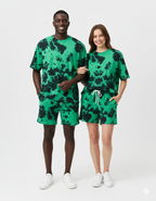 Tie Dye Co-ord : Green/Black