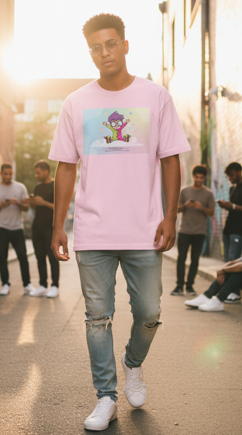 "CLOUD CATCHER " Classic Oversized Graphic Printed T-shirt