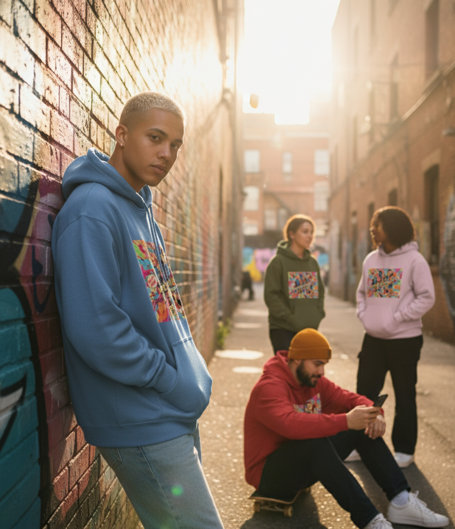 "CARTOON POSTER" Classic Premium Graphic Printed Hoodie