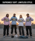 "SCHOOL DAYS"  Oversized Graphic Printed Hoodies