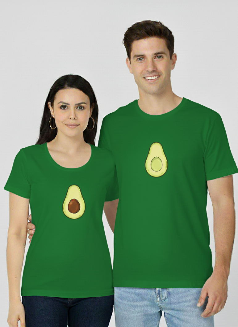 AVOCADO PRINTED COUPLE TEES : COMBO COLLECTION