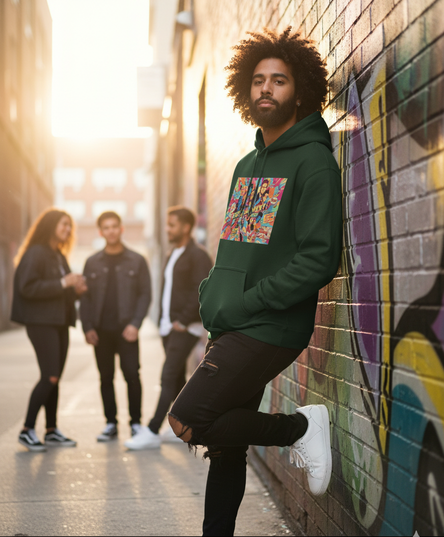 "CARTOON POSTER" Classic Premium Graphic Printed Hoodie