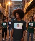 "CLOUD CATCHER " Classic Oversized Graphic Printed T-shirt