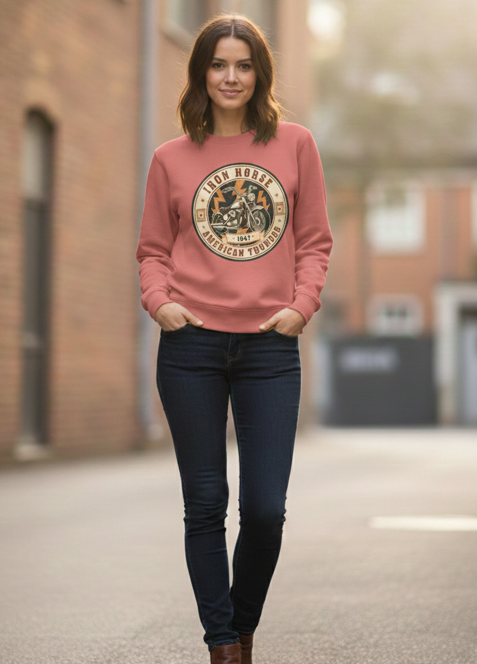 "BIKE RIDE" Classic Premium Graphic Printed Sweatshirt