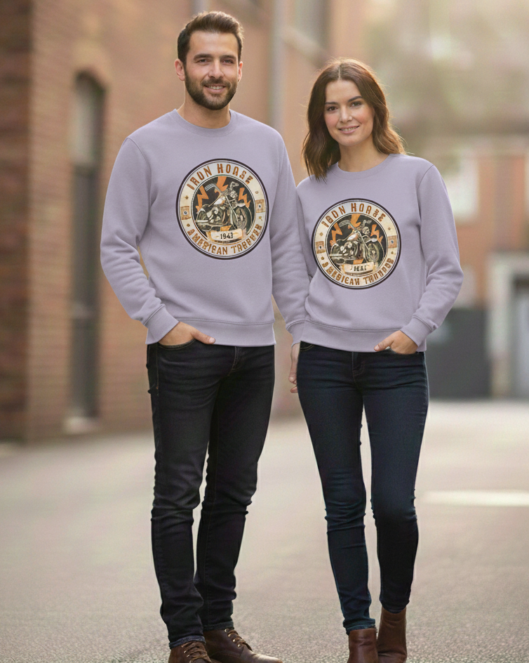 "BIKE RIDE" Classic Premium Graphic Printed Sweatshirt