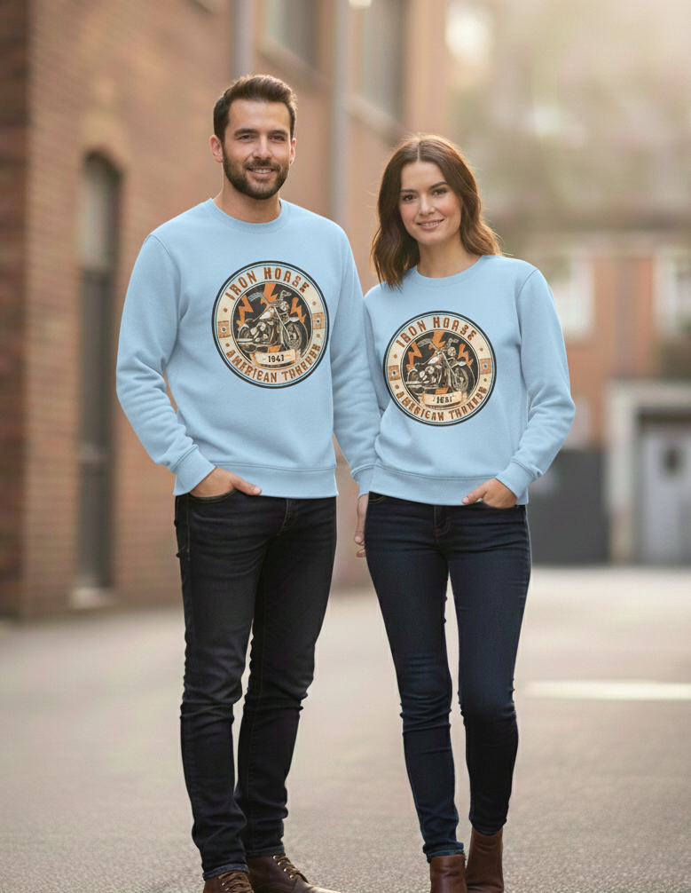 "BIKE RIDE" Classic Premium Graphic Printed Sweatshirt