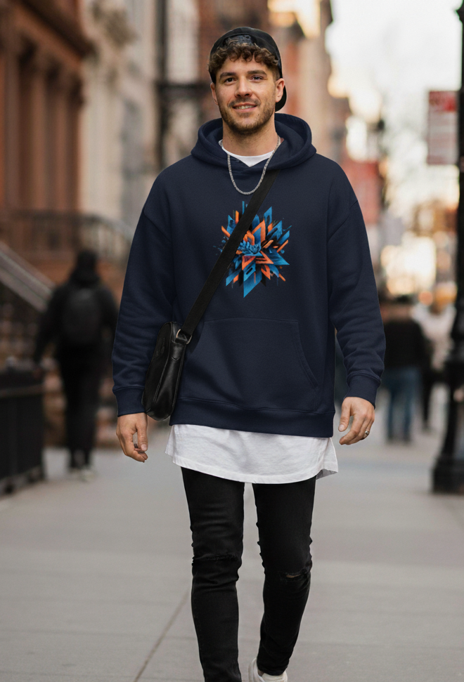 "ABSTRACT" Oversized Graphic Printed Hoodies