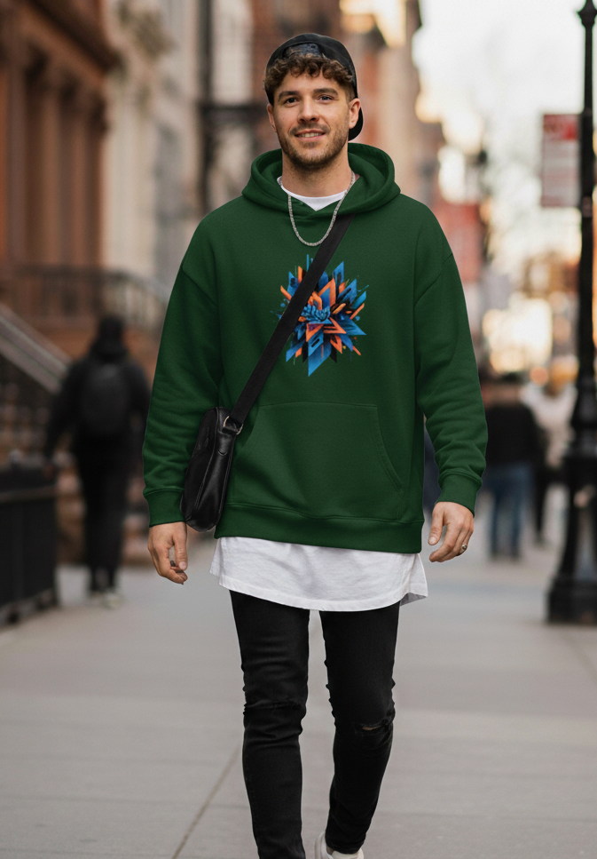 "ABSTRACT" Oversized Graphic Printed Hoodies