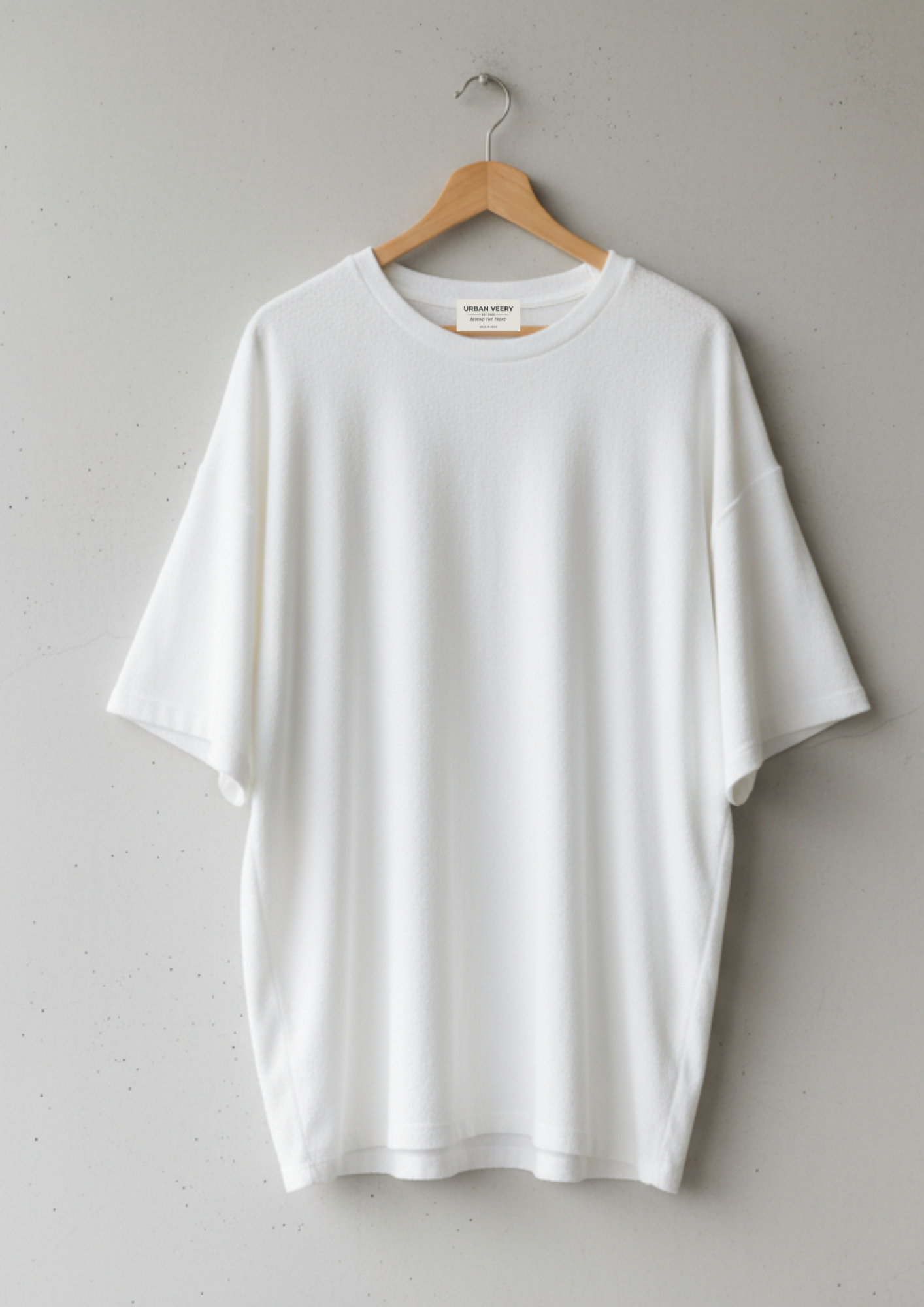 Terry Oversized tee : WHITE