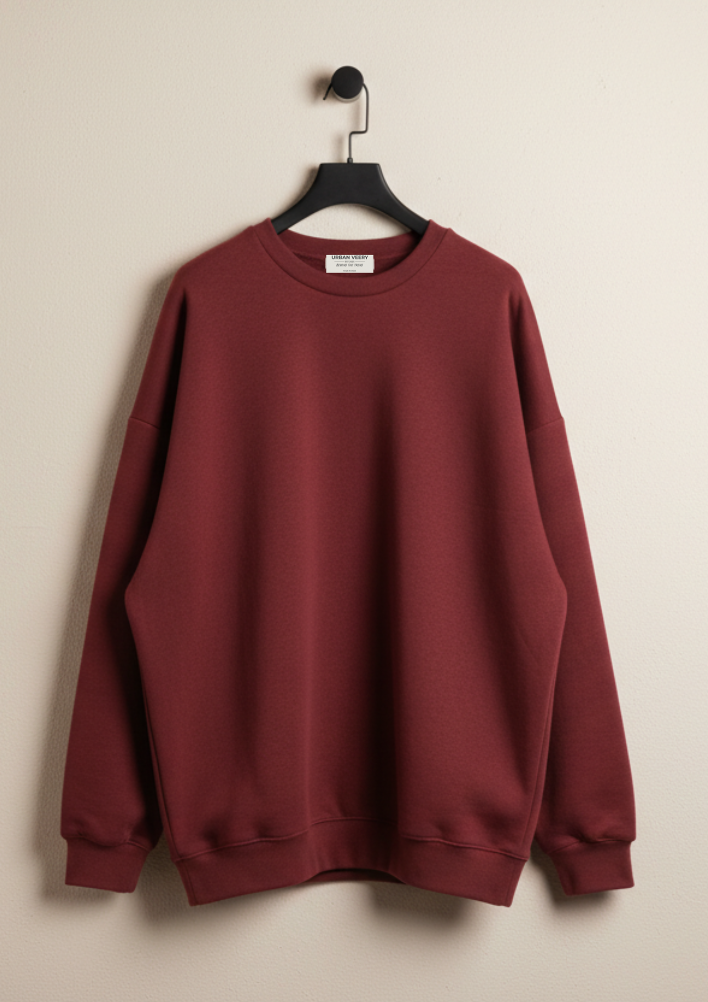 Oversized sweatshirt :MAROON