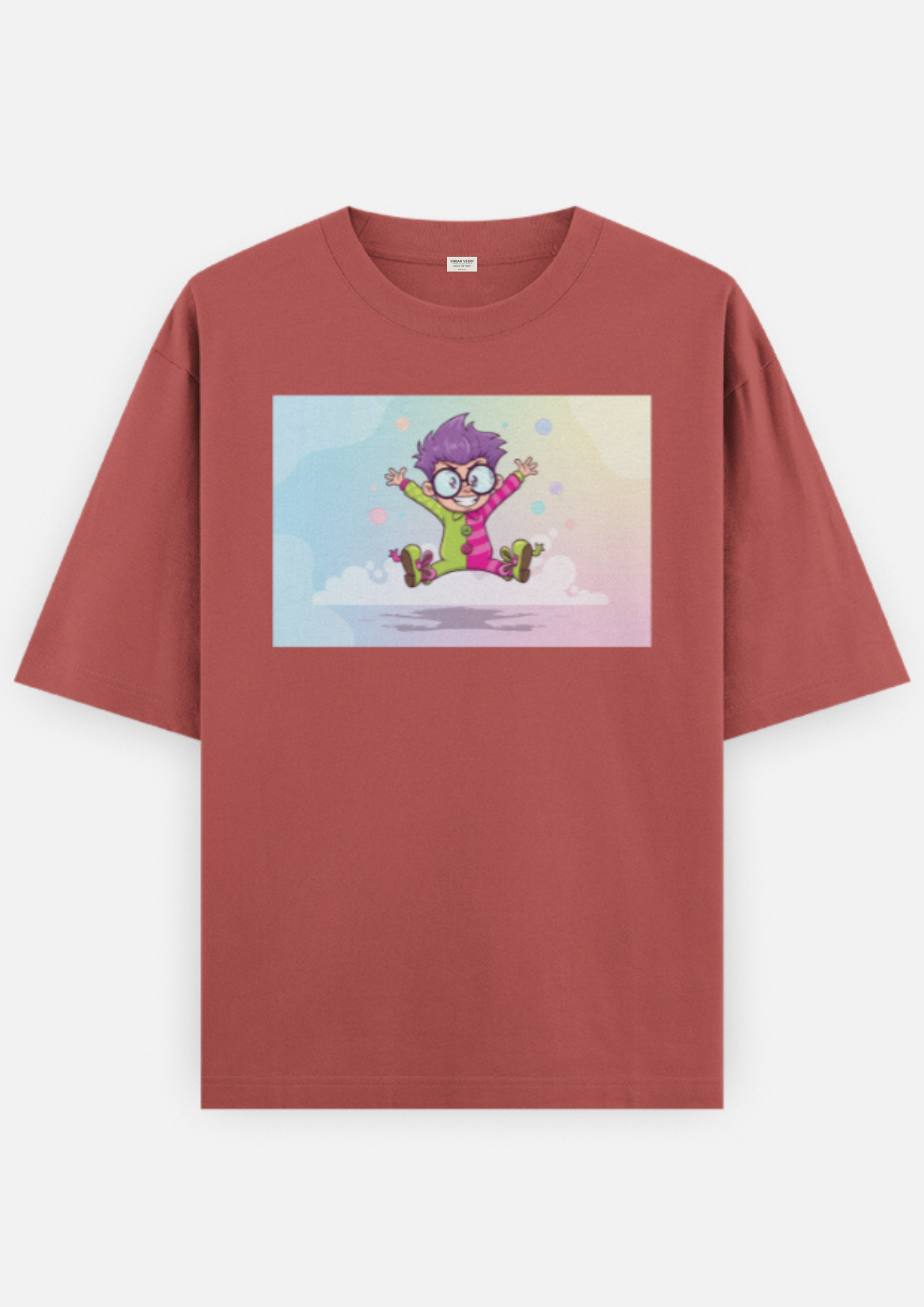 "CLOUD CATCHER " Classic Oversized Graphic Printed T-shirt