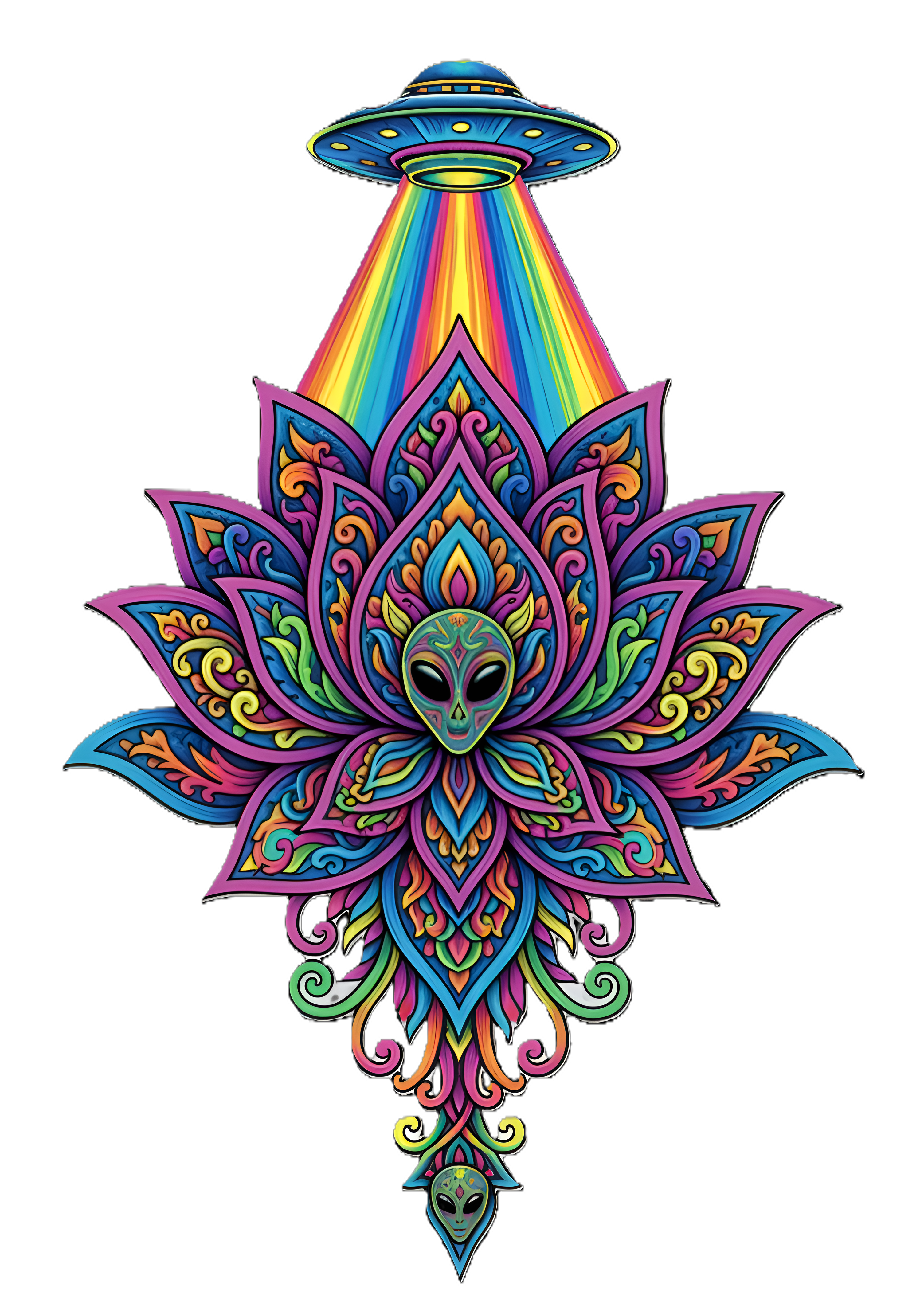 "ALIEN ATTACK" Classic Oversized Graphic Printed T-shirt