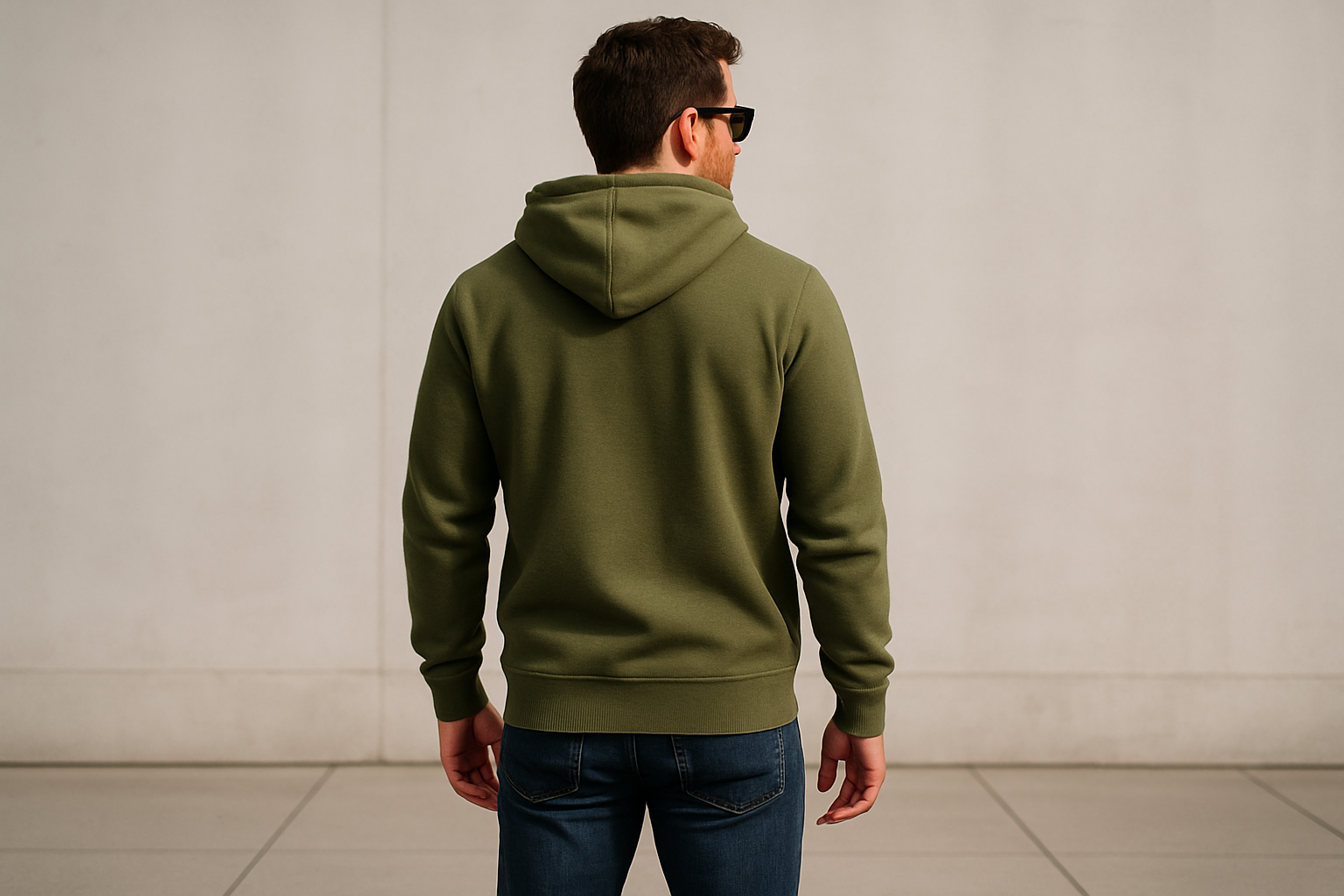 Premium Hoodie : OLIVE GREEN