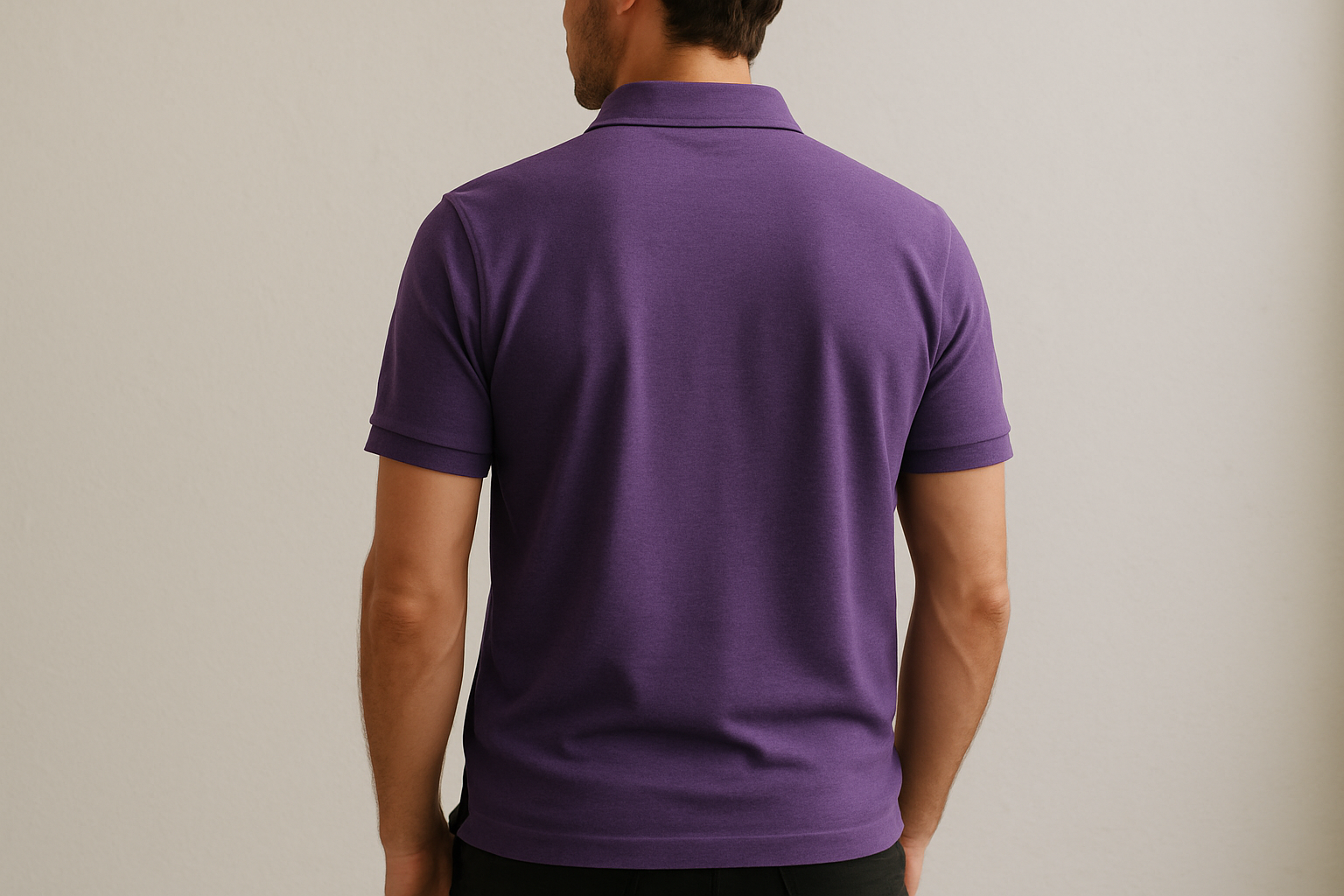 Classic Polo collar tee : PURPLE