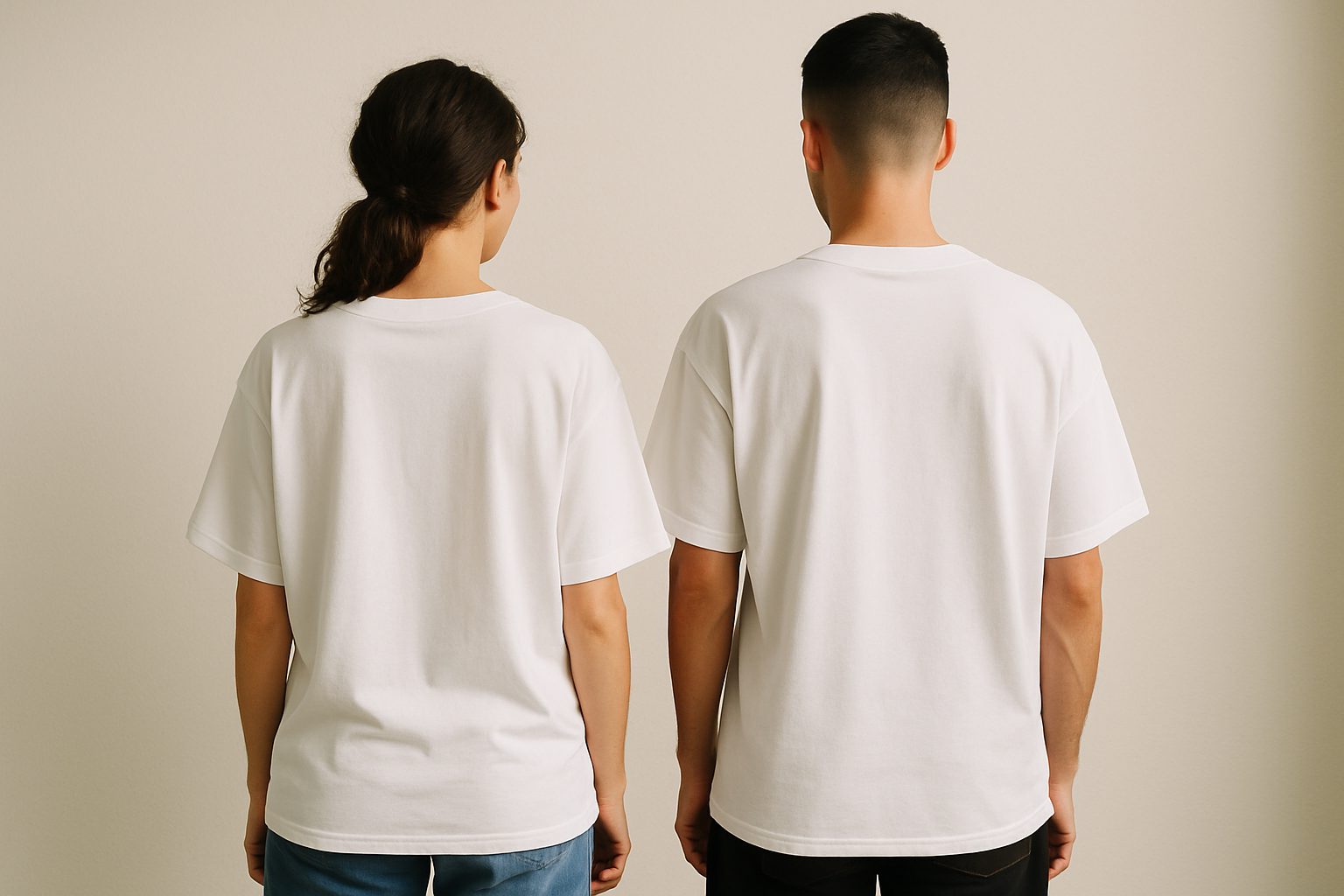 Classic oversized tee : WHITE