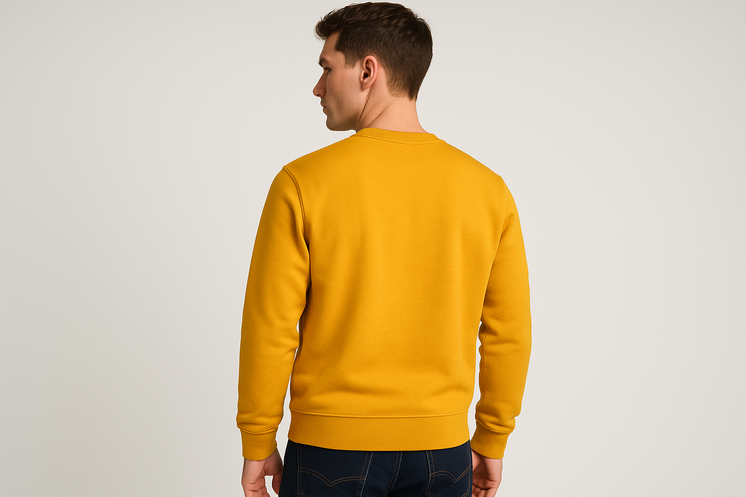 Heavy weight Sweatshirt : GOLDEN YELLOW