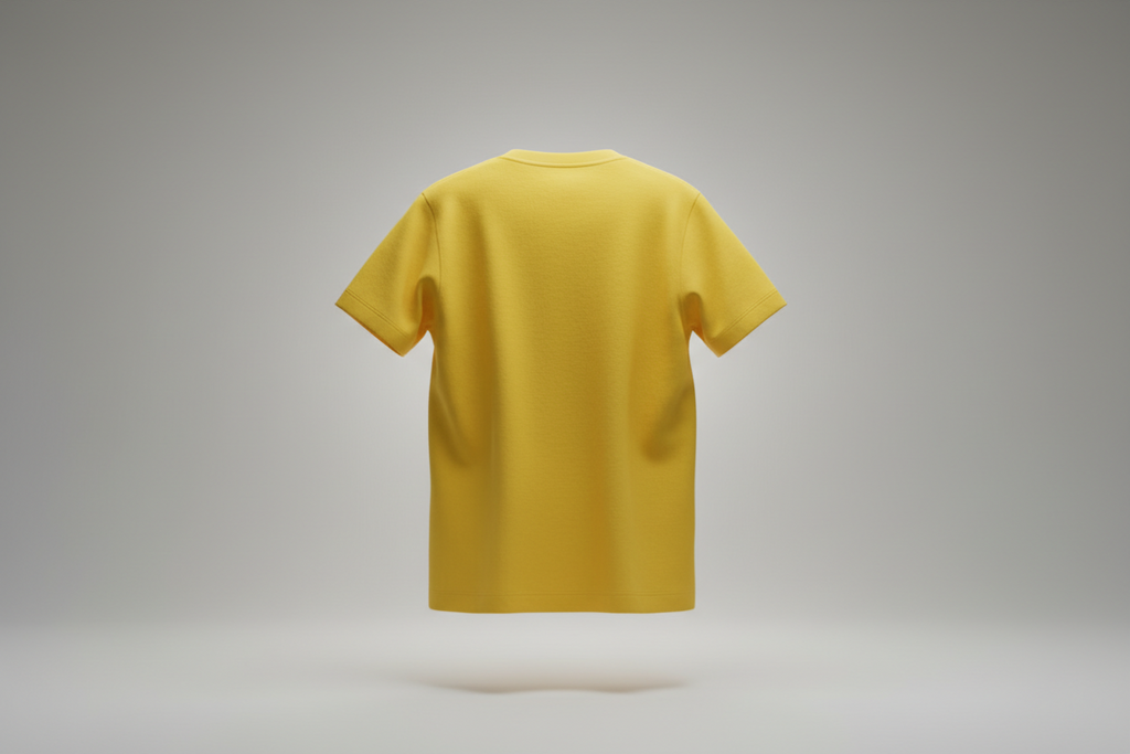 Classic crew neck tee : YELLOW