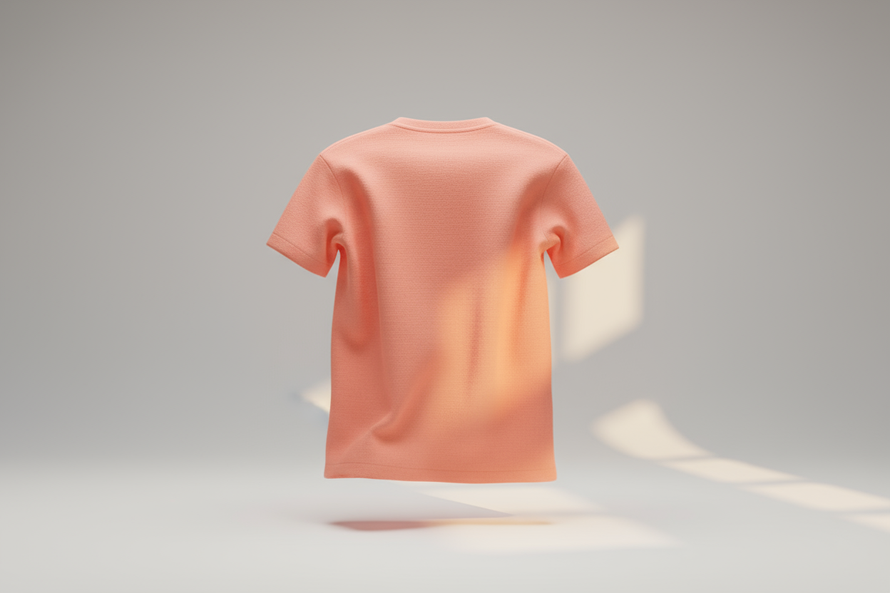 Classic crew neck tee :CORAL