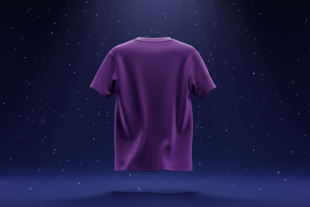 Classic crew neck tee : PURPLE