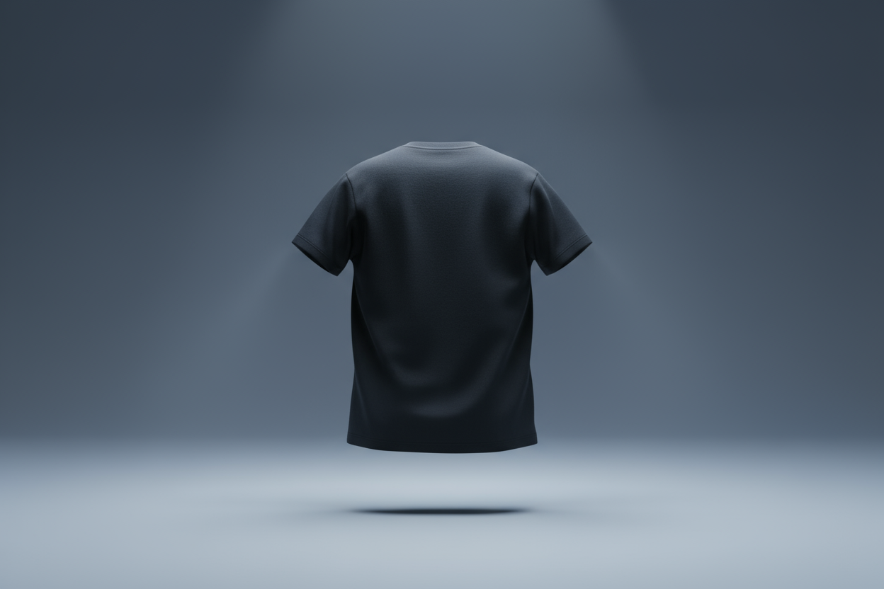 Classic crew neck tee : BLACK