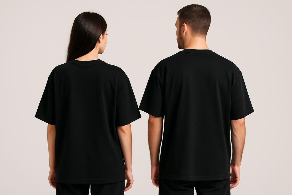 Classic oversized tee : BLACK
