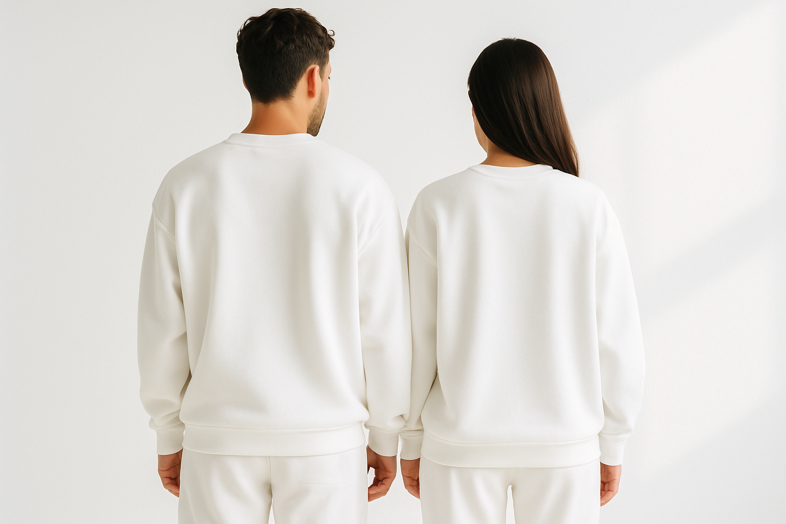 Oversized sweatshirt : WHITE