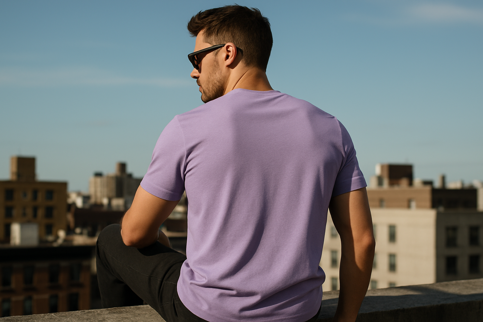 Luxe Supima tee : LAVENDER