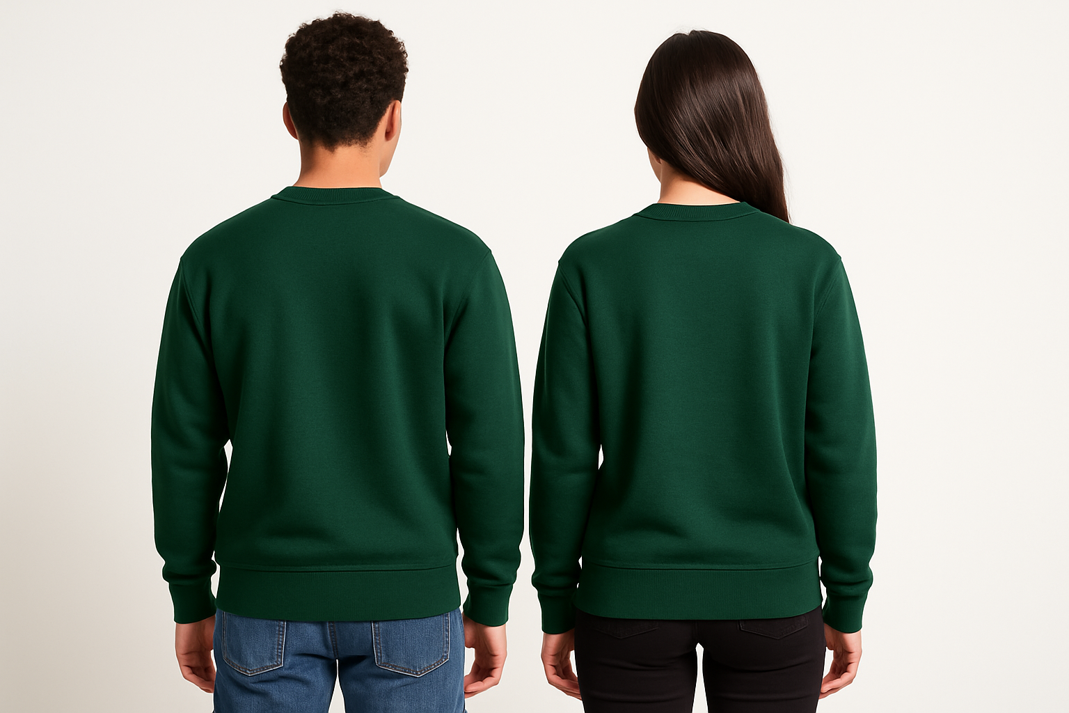 Oversized sweatshirt :BOTTLE GEREEN