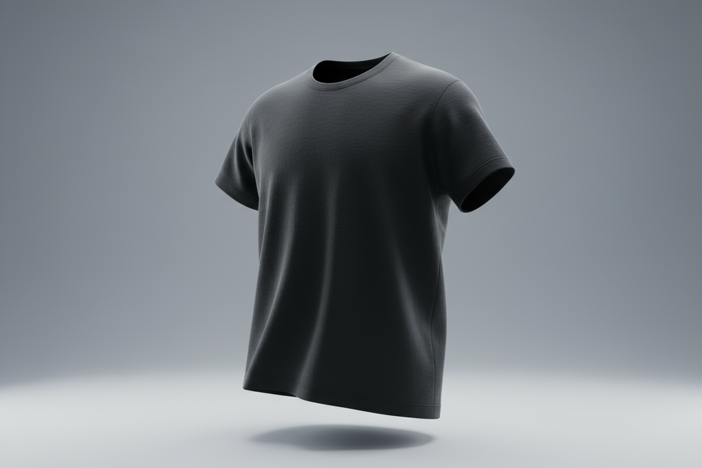Classic crew neck tee : BLACK