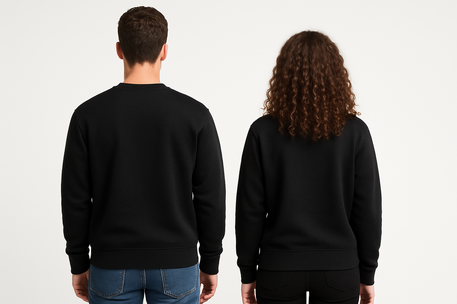 Oversized sweatshirt :BLACK