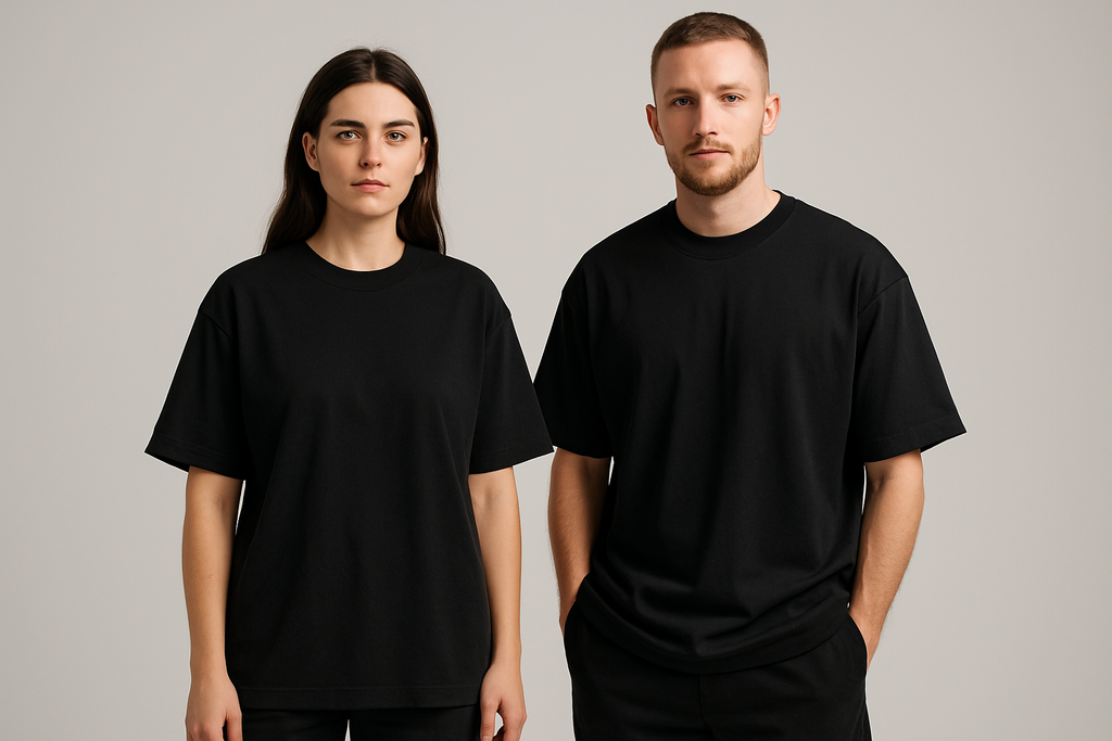 Classic oversized tee : BLACK