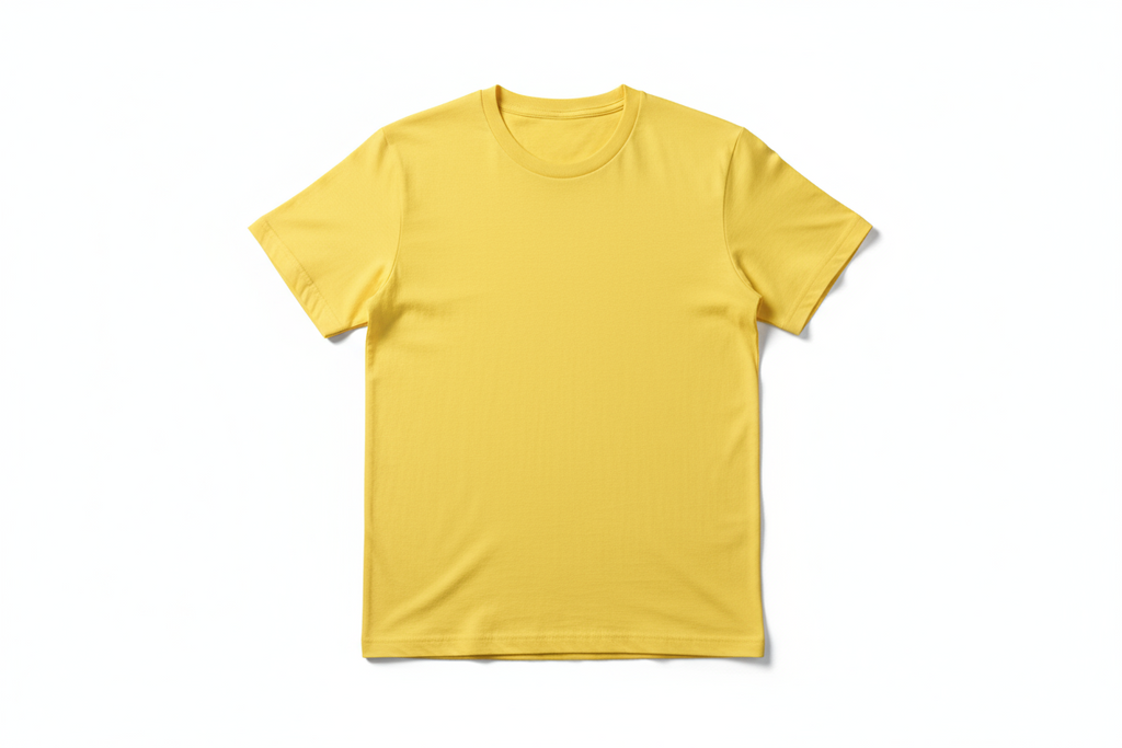Classic crew neck tee : YELLOW