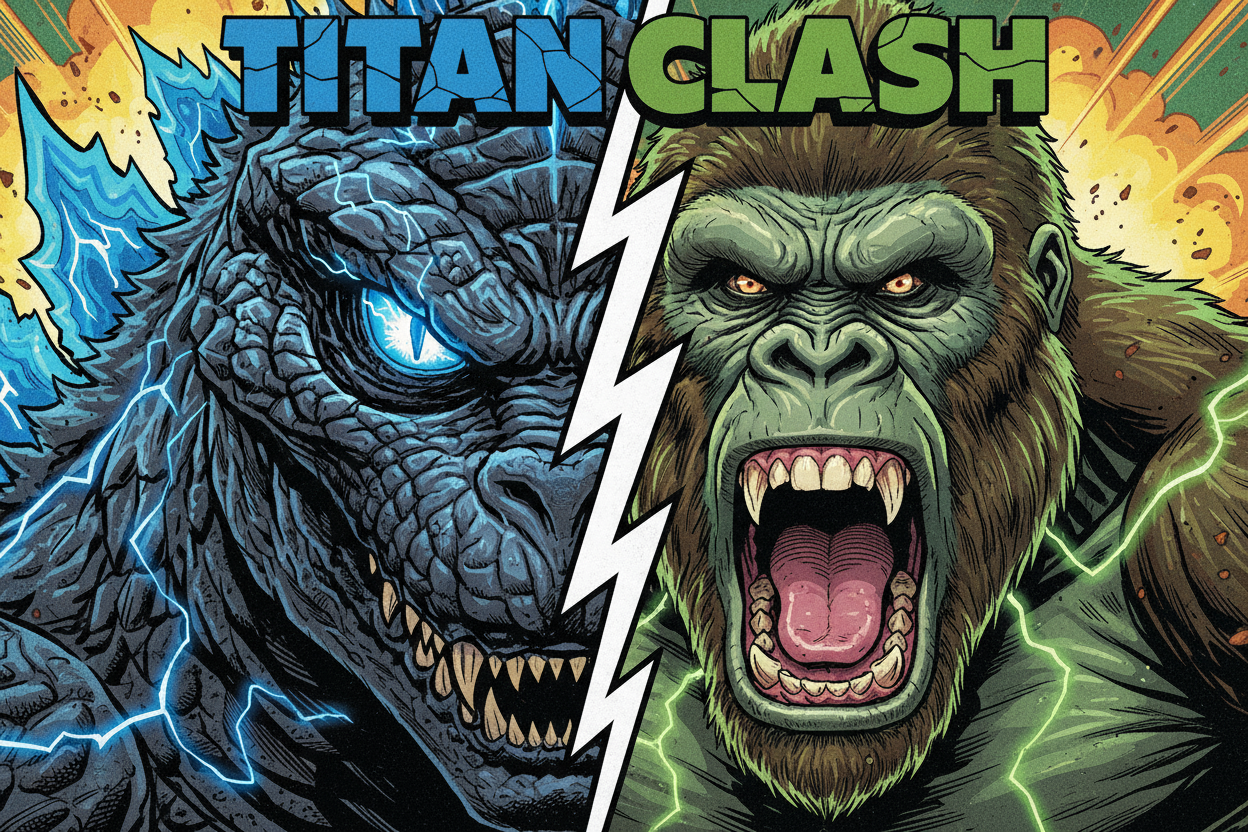 "TITAN CLASH" Oversized Graphic Printed Hoodies