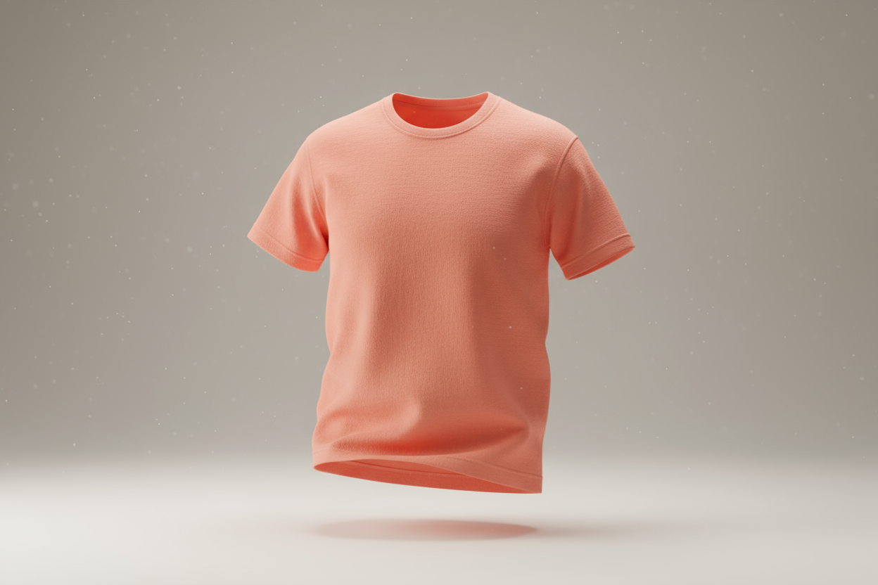Classic crew neck tee :CORAL