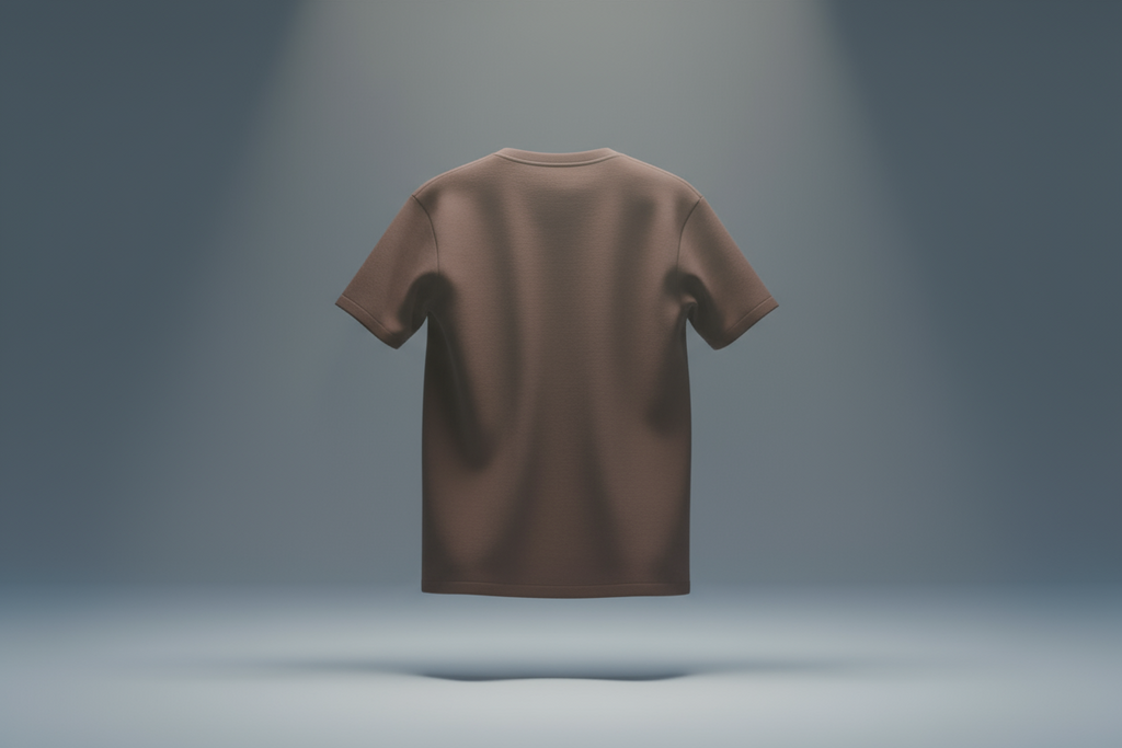 Classic crew neck tee : BROWN
