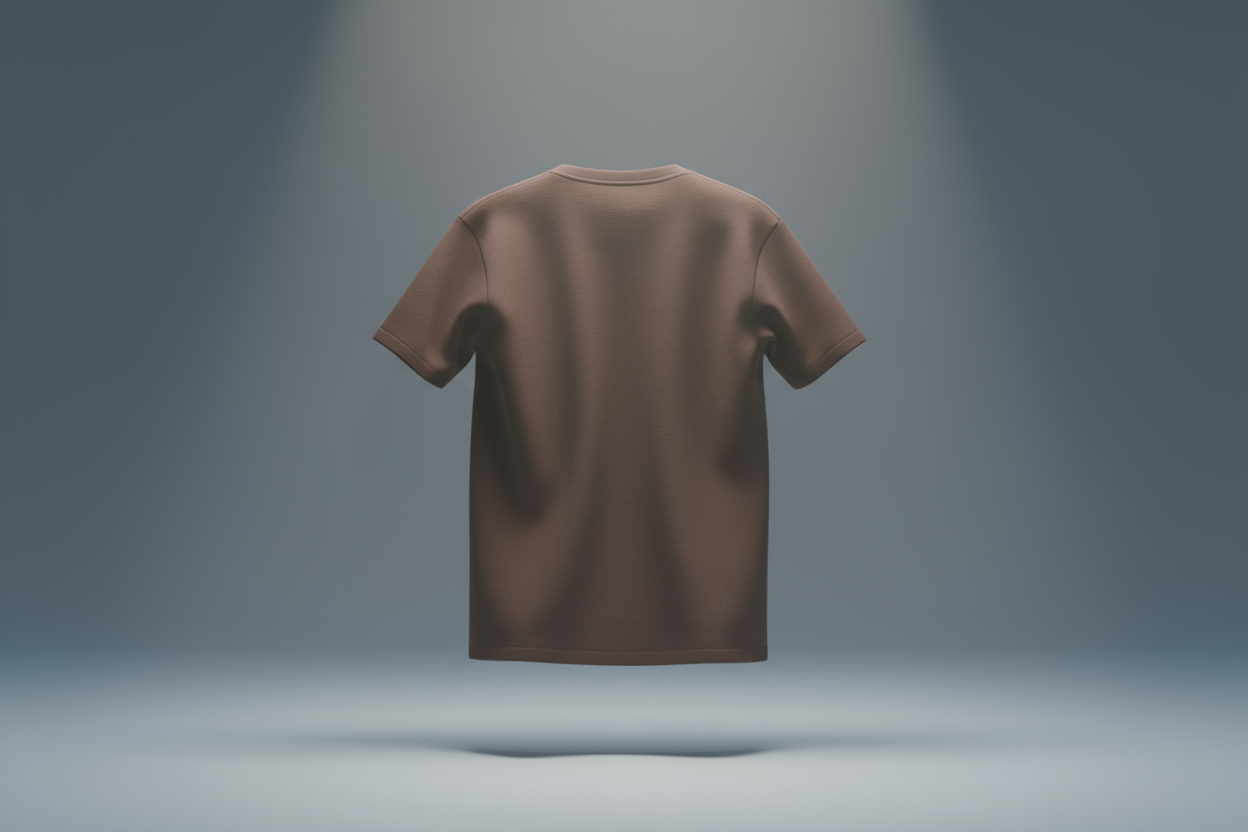Classic crew neck tee : BROWN