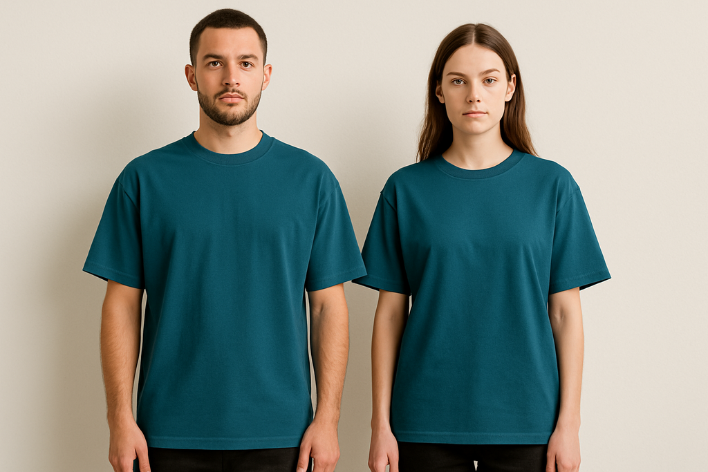 Classic oversized tee : PETROL BLUE