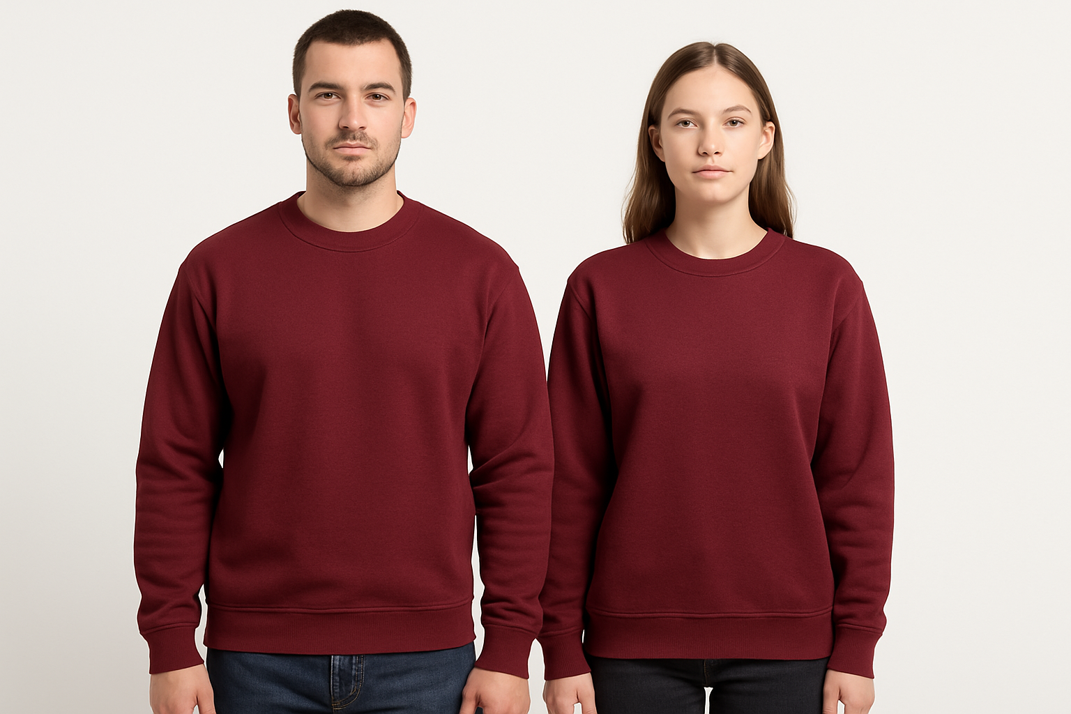 Oversized sweatshirt :MAROON