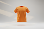 Classic crew neck tee : ORANGE