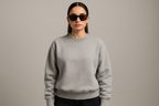Heavy weight Sweatshirt : GREY MELANGE