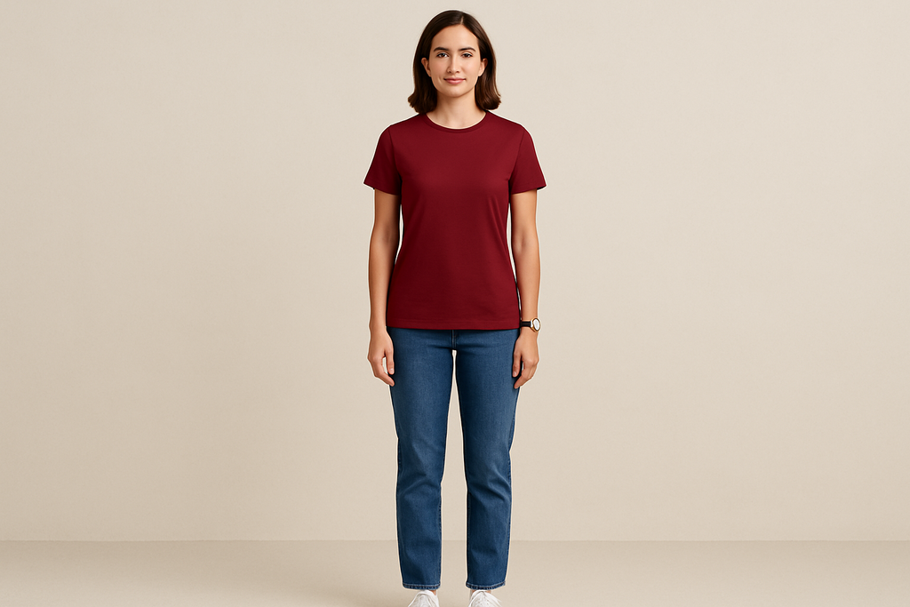 Supima prime tee : MAROON