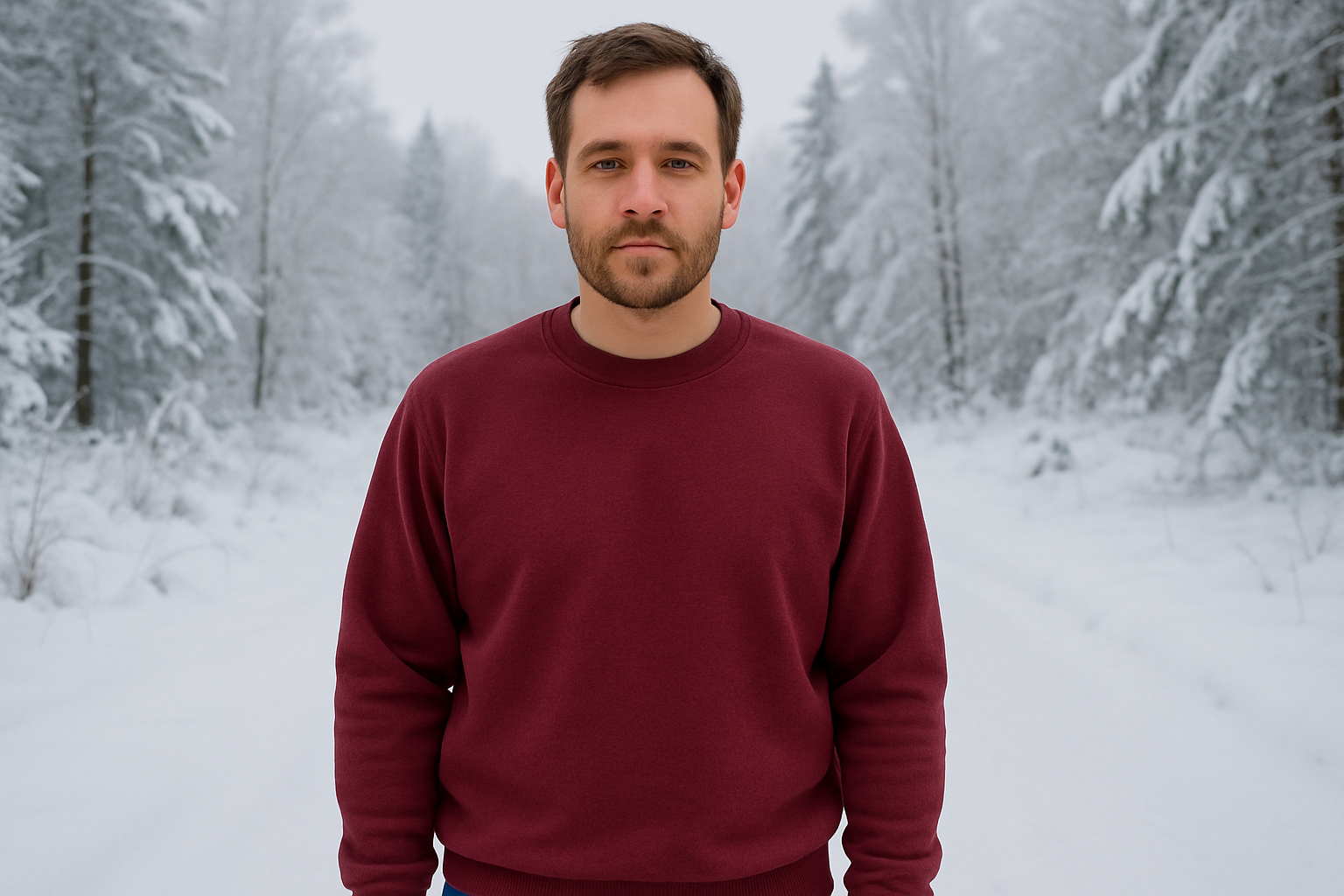 Heavy weight Sweatshirt : MAROON