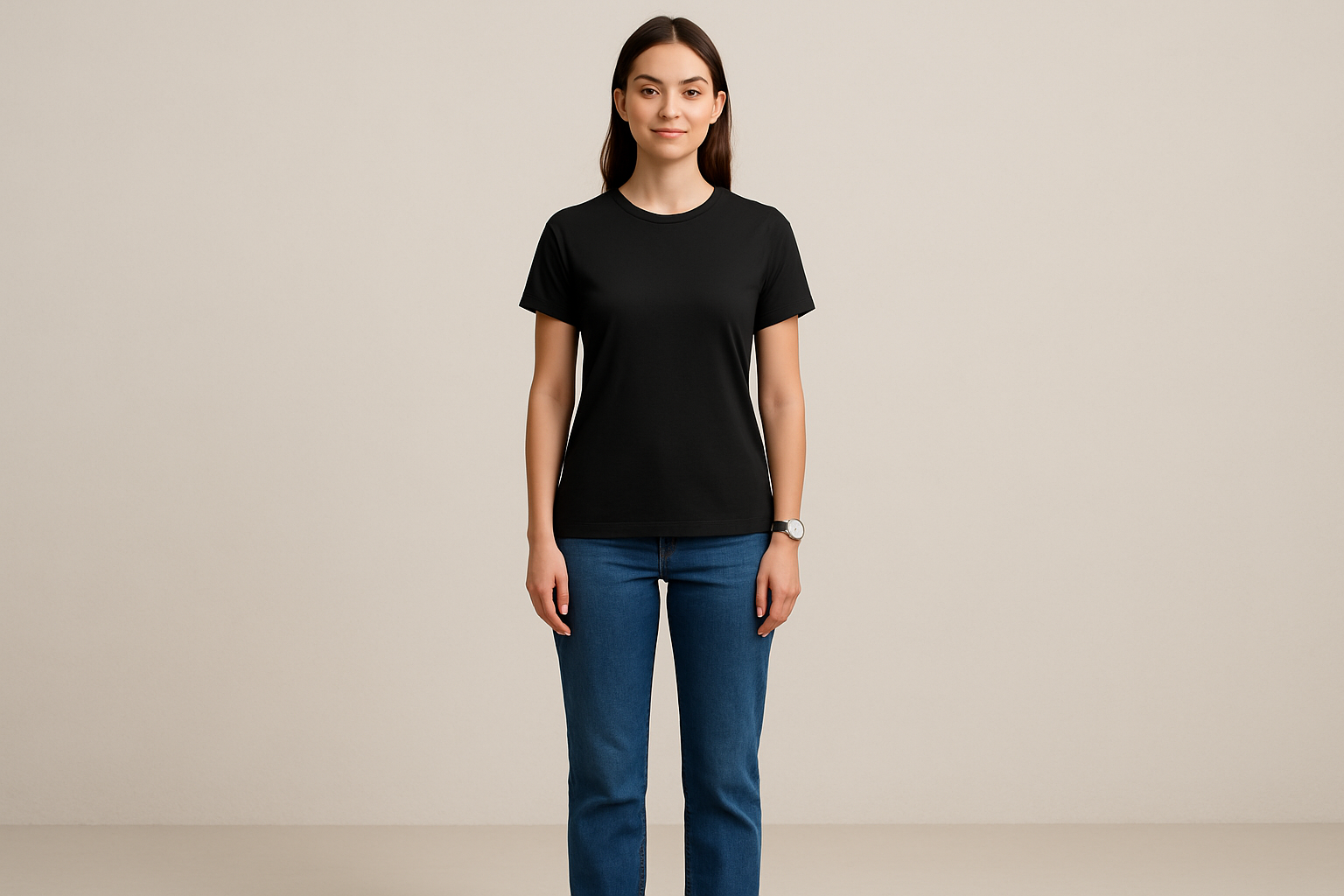 Supima prime tee :BLACK