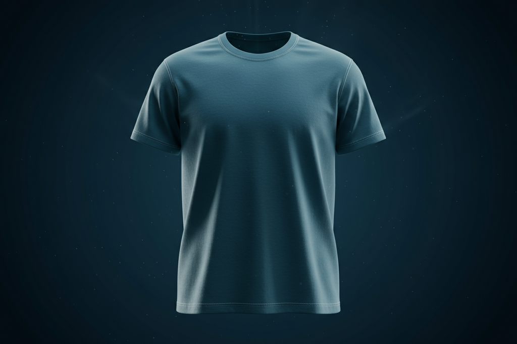 Classic crew neck tee : PETROL BLUE