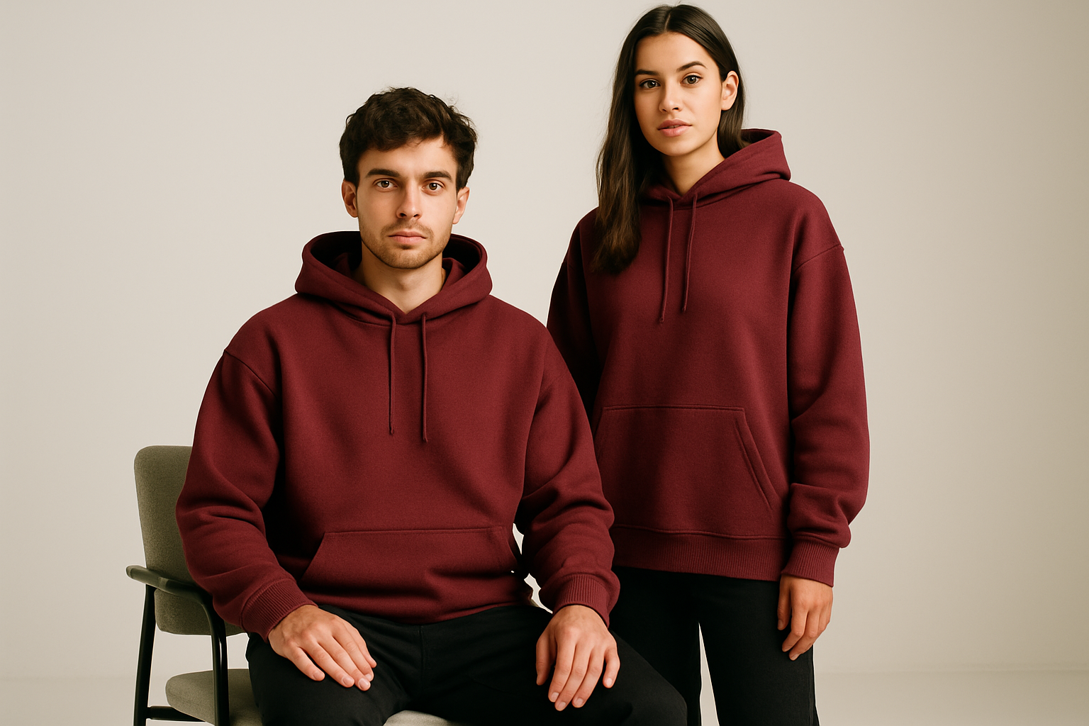 Oversized Hoodie : MAROON