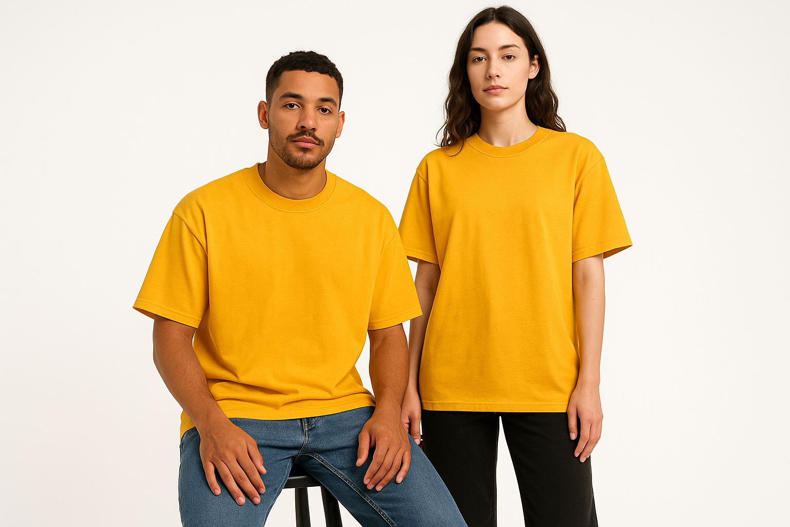 Classic oversized tee : GOLDEN YELLOW