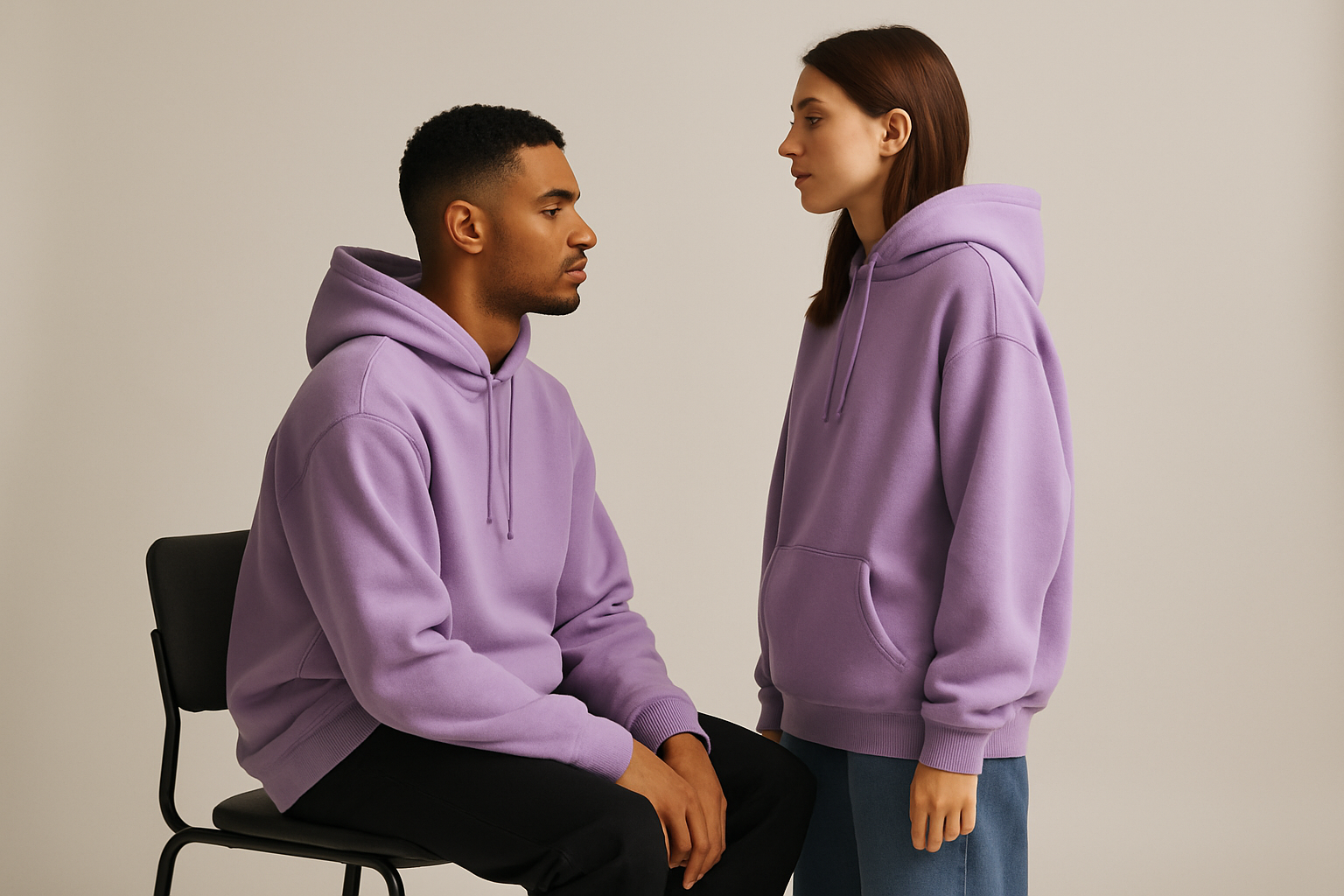 Oversized Hoodie : LAVENDER